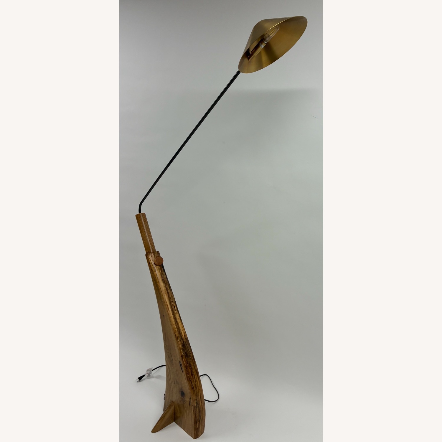 Solid White Oak Curve Floor Lamp  - image-3