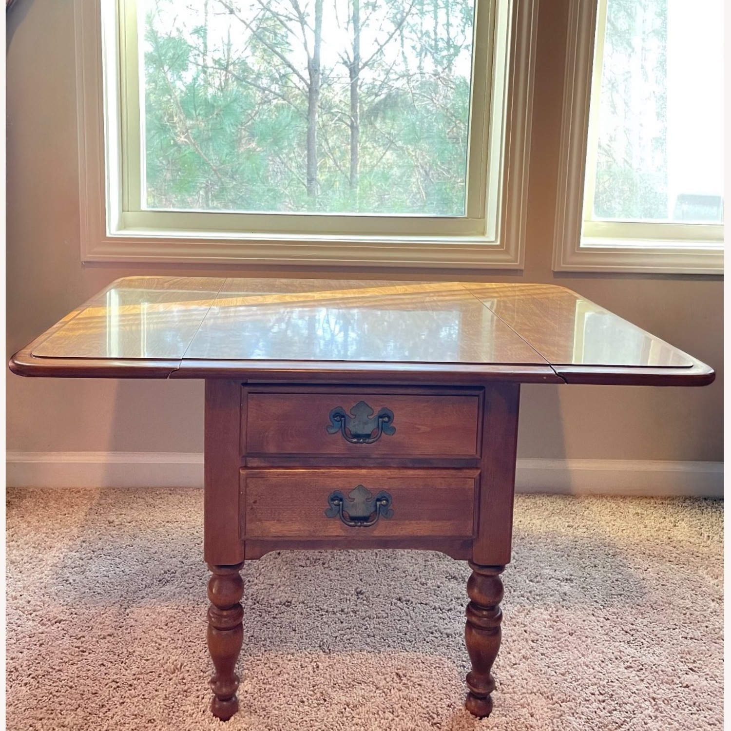 Ethan Allen Wood Side/Coffee Table - image-3