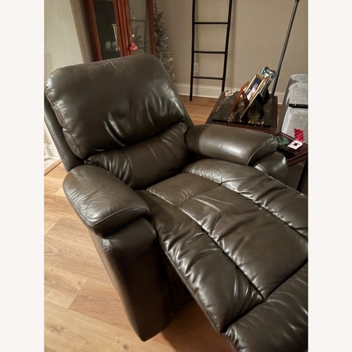 Used La-Z-Boy Dark Gray Leather Recliner for sale on AptDeco