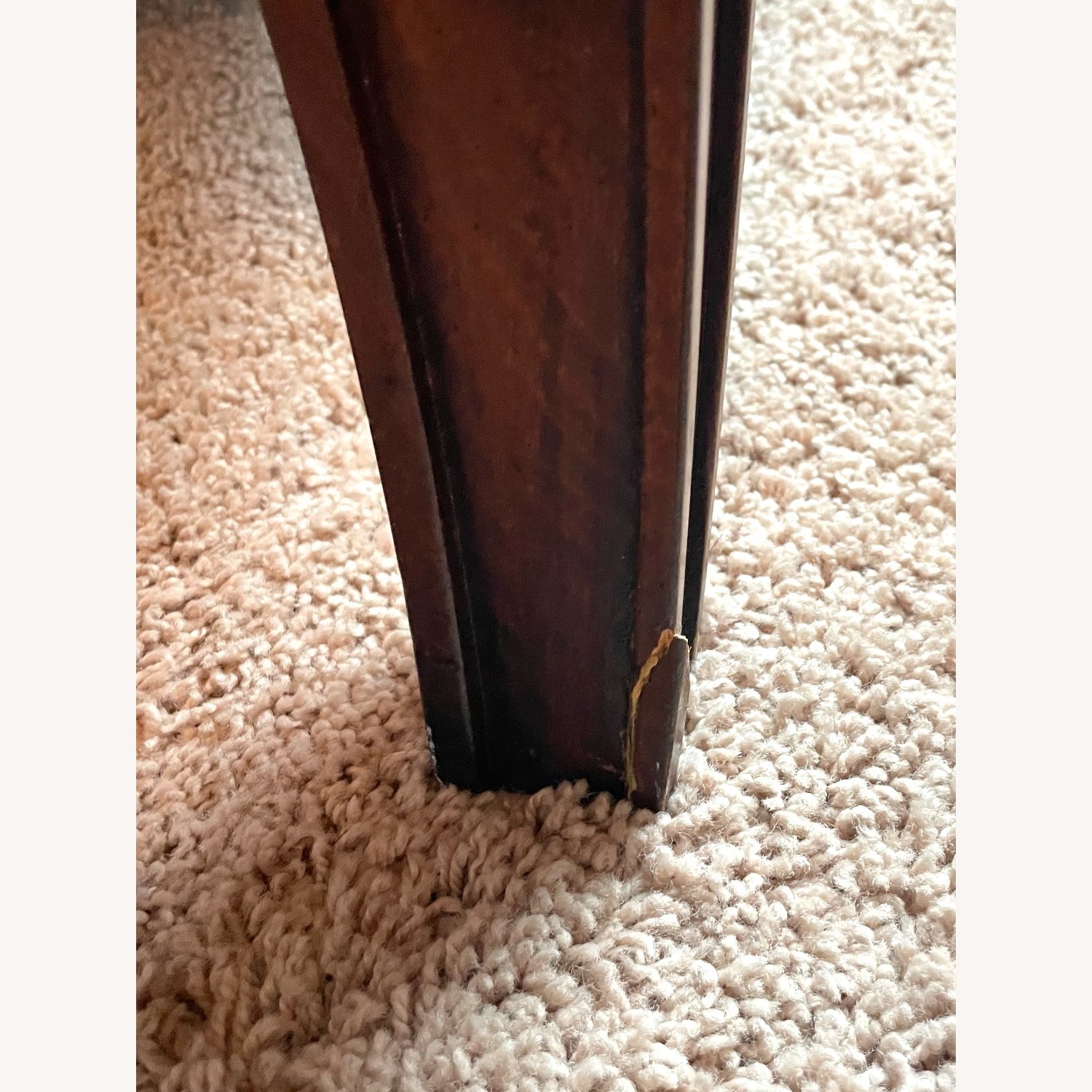 Ethan Allen Carved Wood/Upholstered Armchair  - image-3