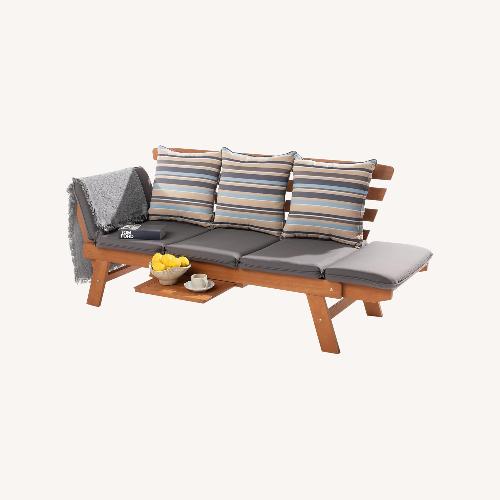 Used Outdoor Daybed Sofa with Coffee Tray for sale on AptDeco