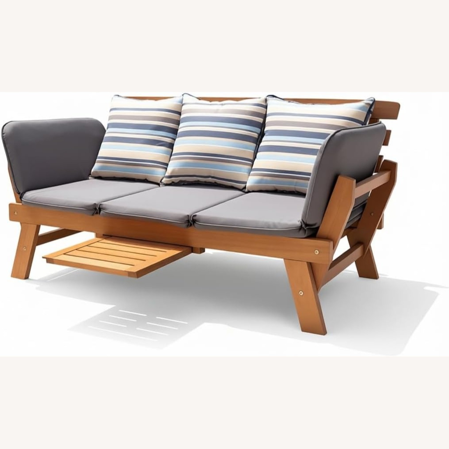 Outdoor Daybed Sofa with Coffee Tray - image-3