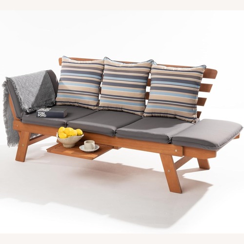 Used Outdoor Daybed Sofa with Coffee Tray for sale on AptDeco