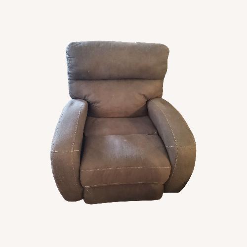 Used Raymour & Flanigan Powered Fabric Glider Recliner for sale on AptDeco