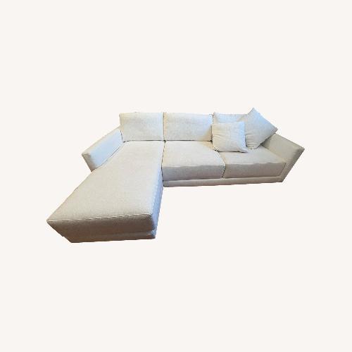 Used Crate & Barrel White Gather Sectional for sale on AptDeco