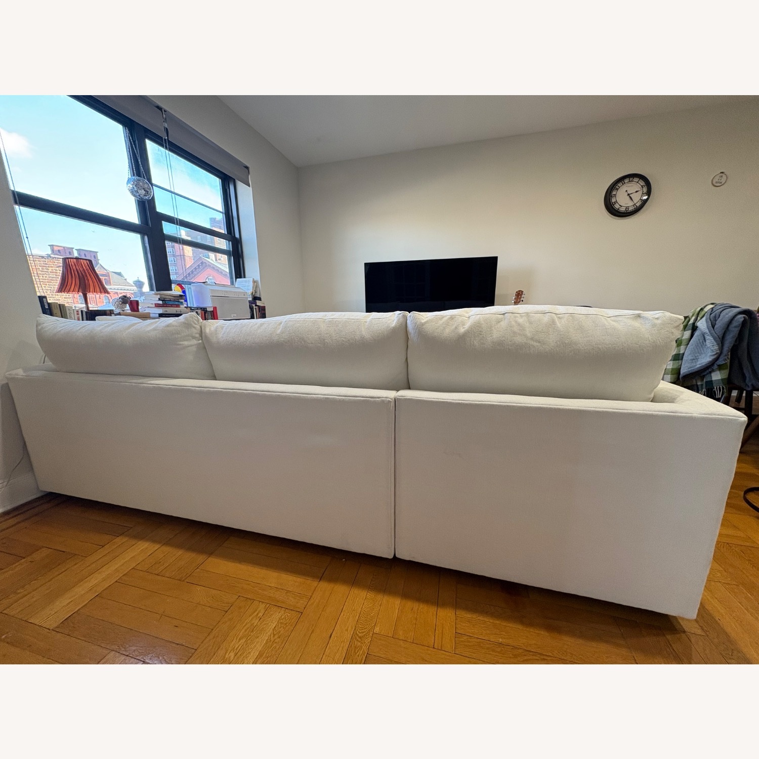Crate & Barrel White Gather Sectional - image-4
