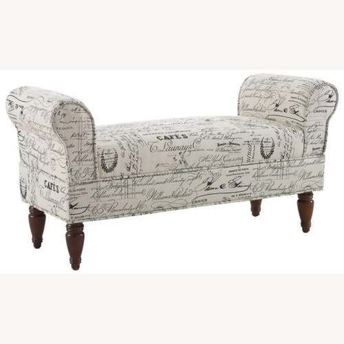 Used Wayfair Printed Upholstered Bench for sale on AptDeco