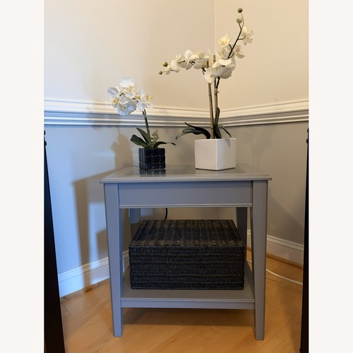 Used IKEA Liatorp Grey Side Table for sale on AptDeco