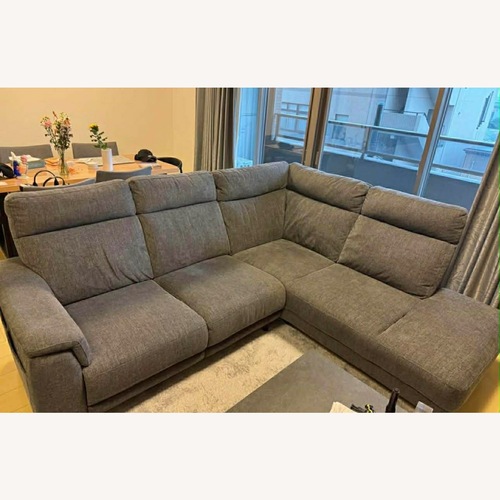 Used Dark Gray Fabric 2 Piece Sectional for sale on AptDeco