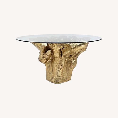 Used Gold Sequoia Dining Table for sale on AptDeco