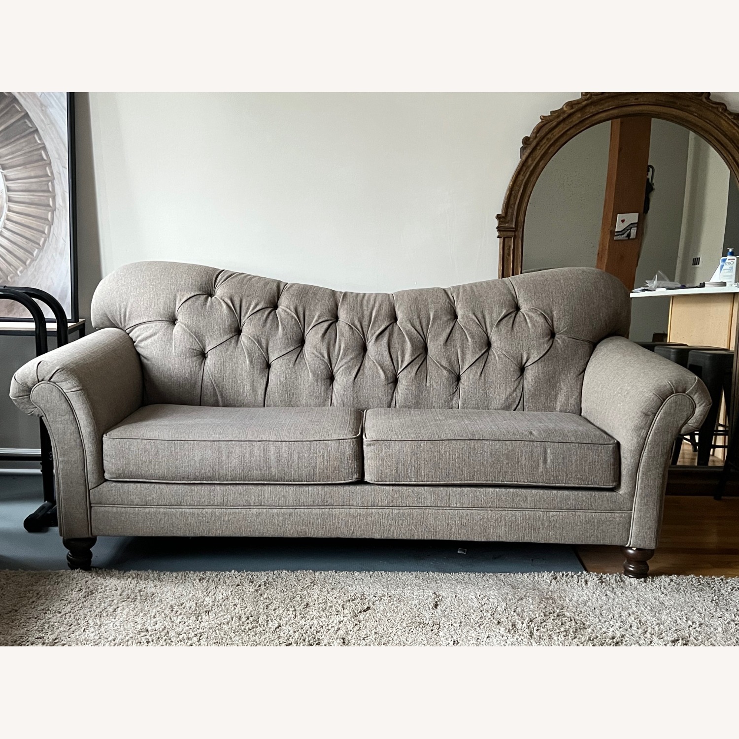 Bob's Discount Furniture Natural Sleeper Sofa - image-3