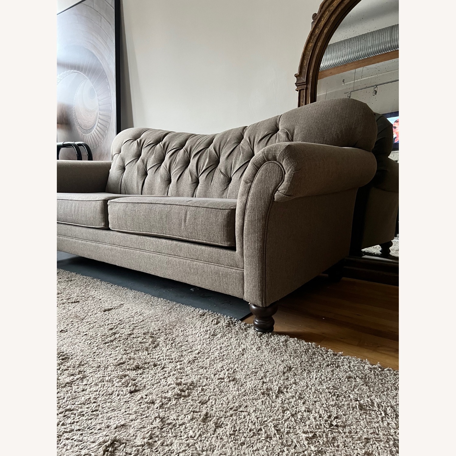 Bob's Discount Furniture Natural Sleeper Sofa - image-4