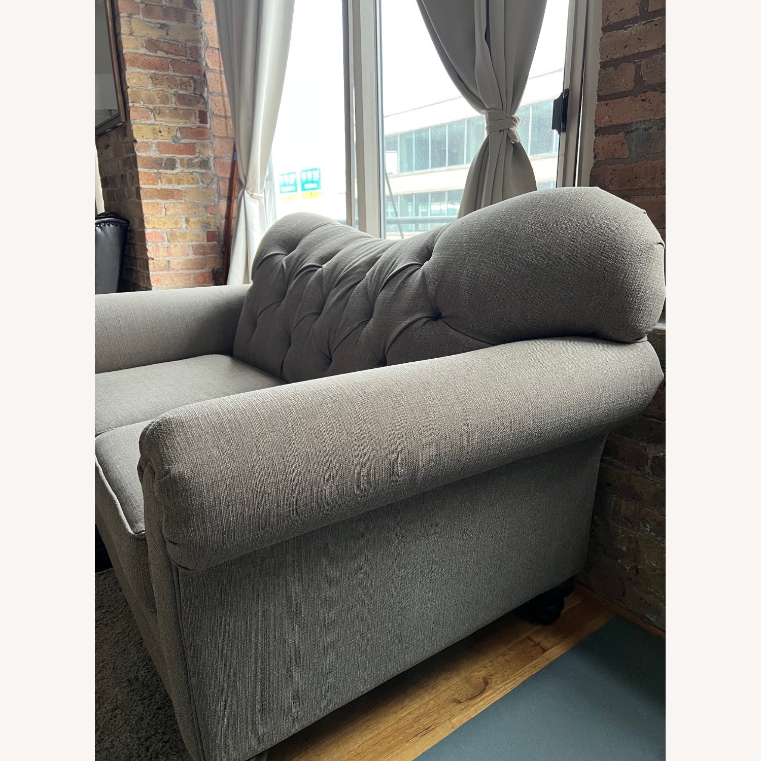 Bob's Discount Furniture Timeless Natural Fabric Loveseat - image-3