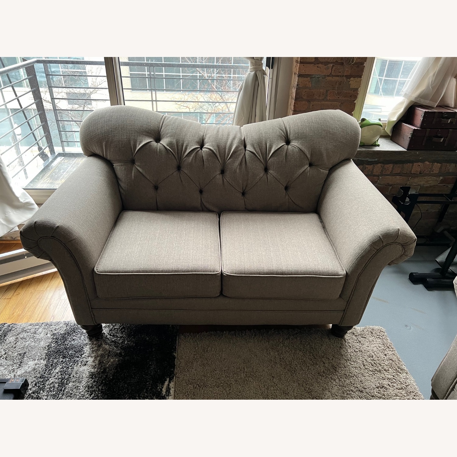 Bob's Discount Furniture Timeless Natural Fabric Loveseat - image-4