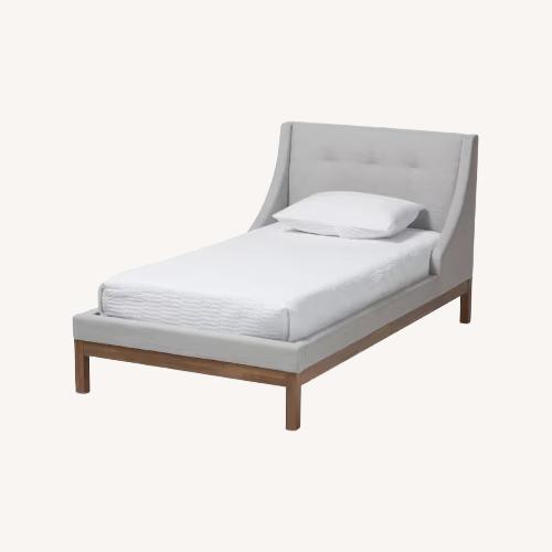 Used Light Gray Twin Bed for sale on AptDeco