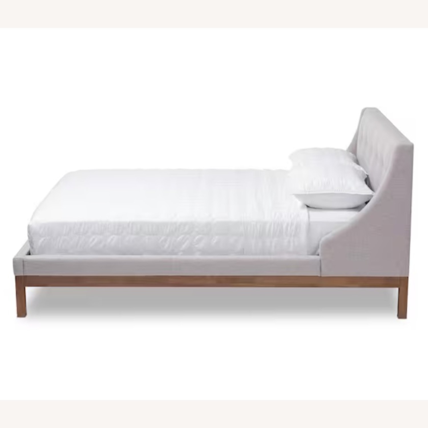 Light Gray Twin Bed - image-1