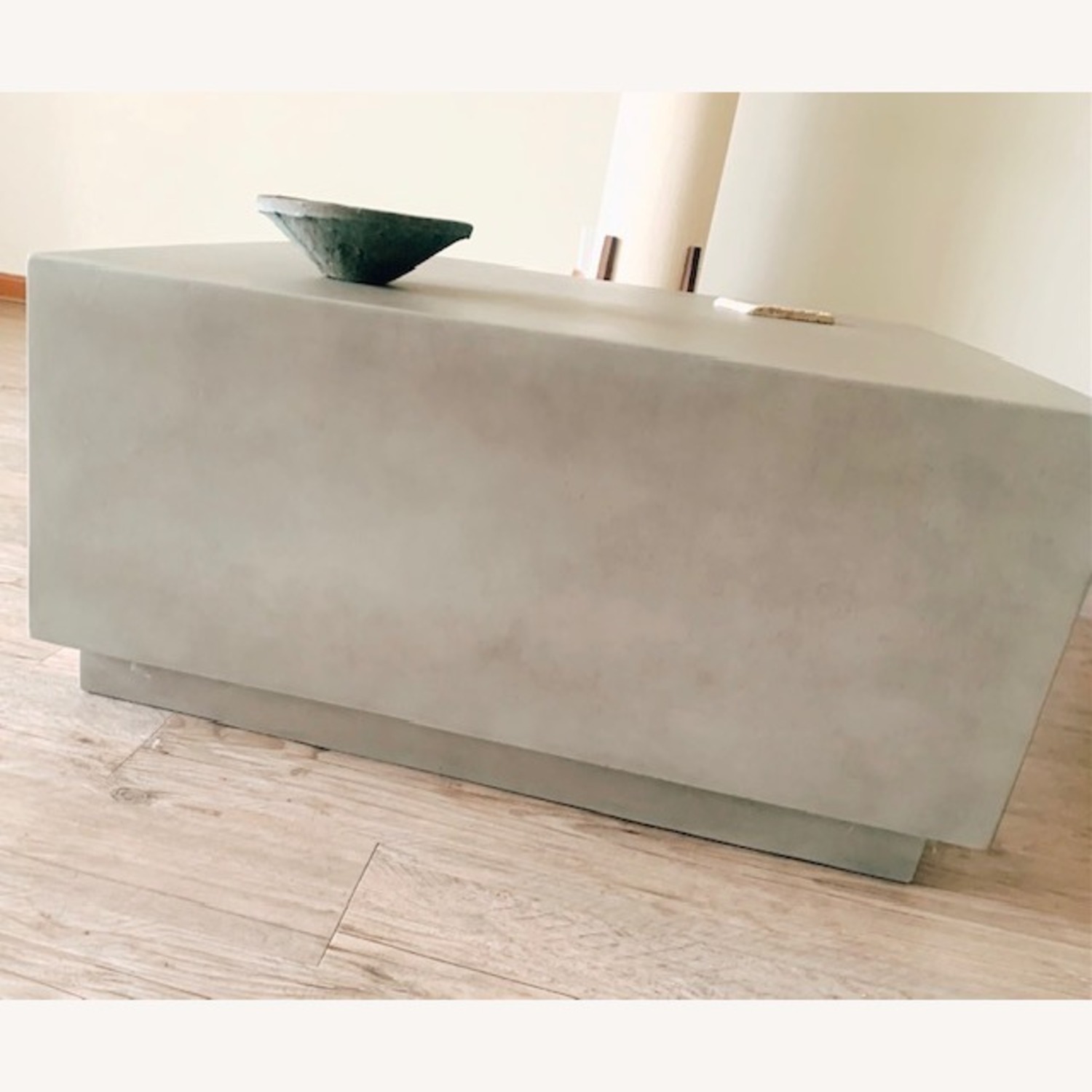 CB2 Matter Grey Cement Square Coffee Table - image-8