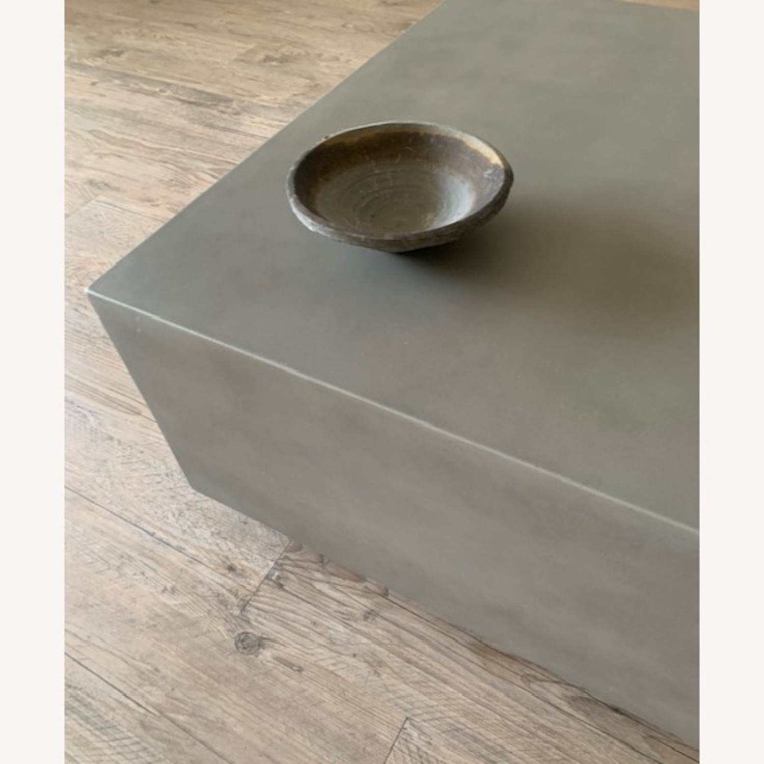 CB2 Matter Grey Cement Square Coffee Table - image-5
