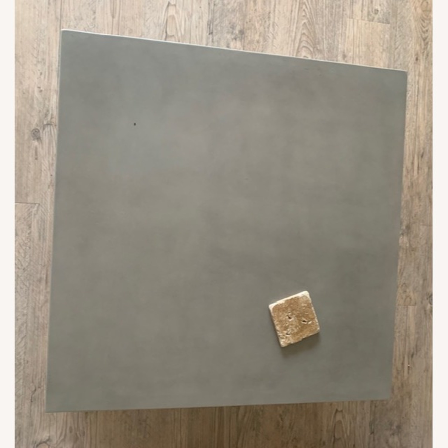 CB2 Matter Grey Cement Square Coffee Table - image-6