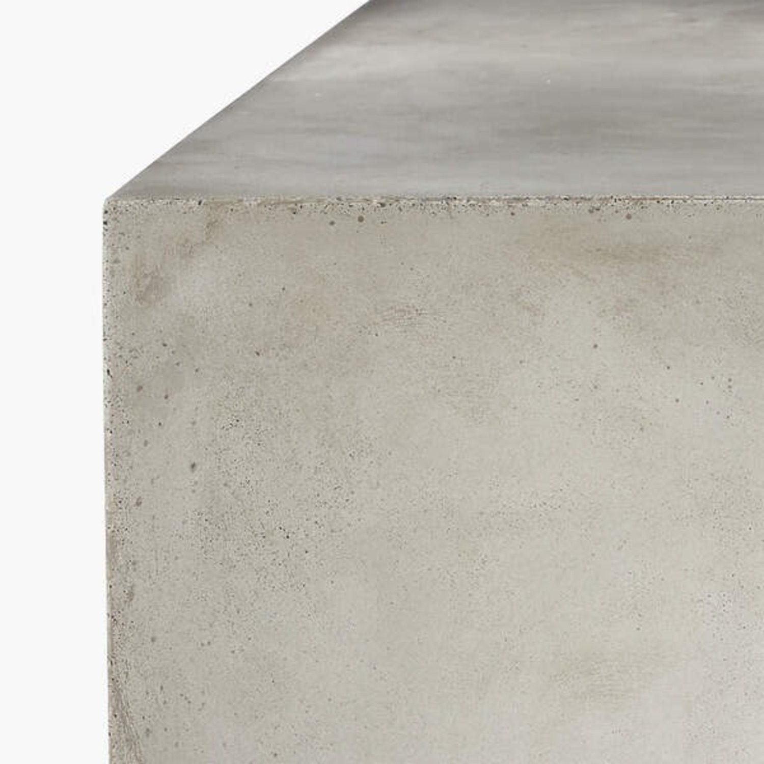 CB2 Matter Grey Cement Square Coffee Table - image-3