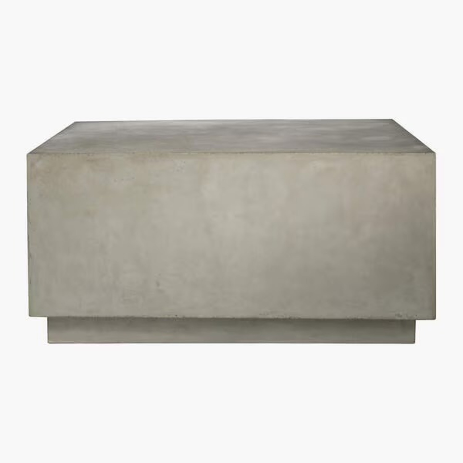 CB2 Matter Grey Cement Square Coffee Table - image-9