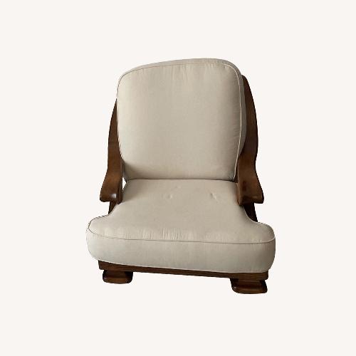 Used Vintage/Antique Finds Natural Wood Armchair for sale on AptDeco