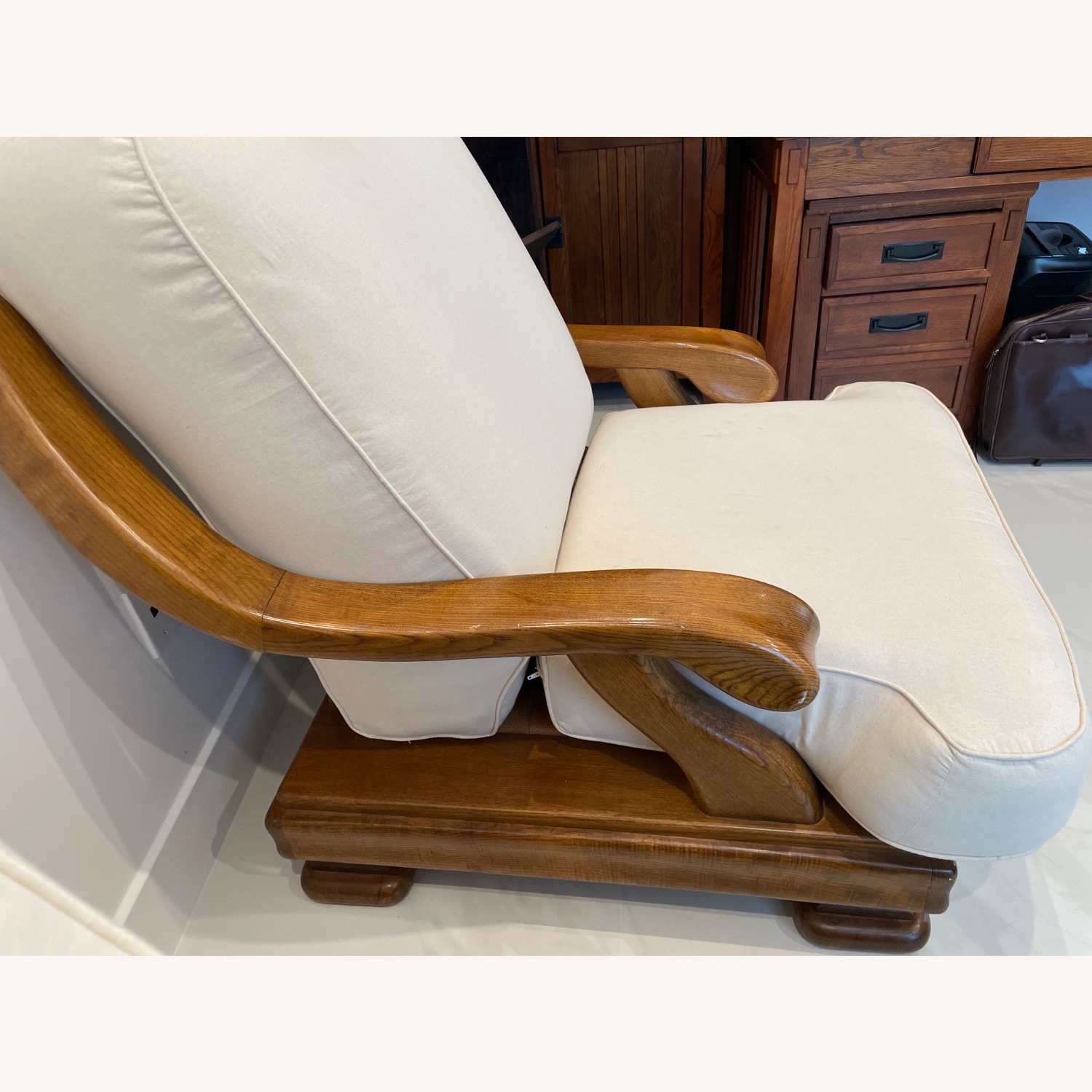 Vintage/Antique Finds Natural Wood Armchair - image-2