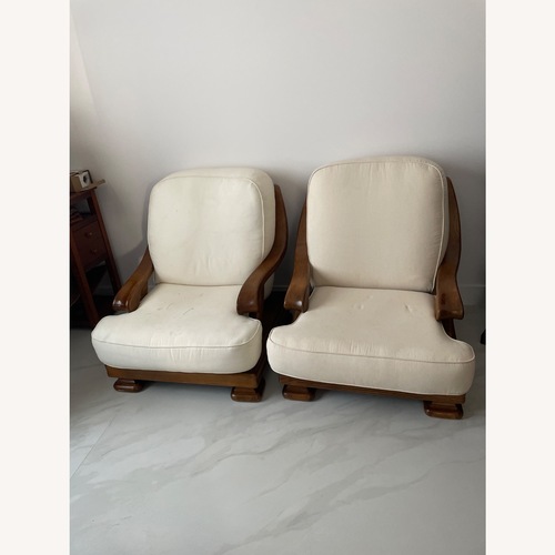 Used Vintage/Antique Finds Natural Wood Armchair for sale on AptDeco