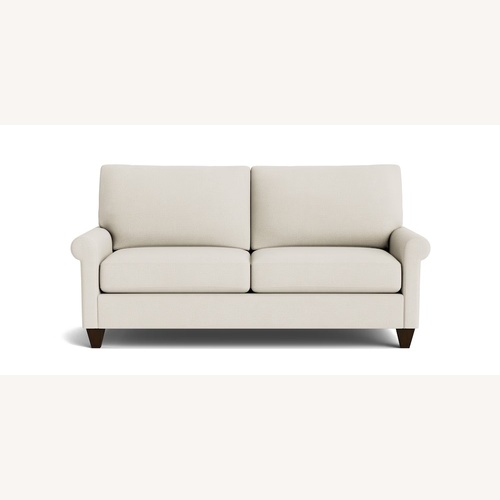Used Bassett Hanover White Fabric Sleeper Sofa for sale on AptDeco
