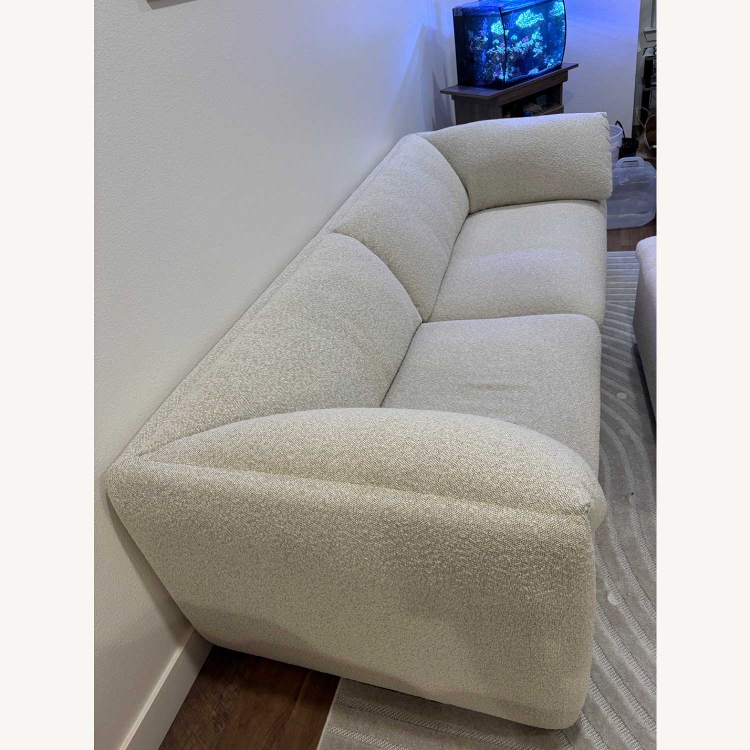 Castlery Lucas White Boucle 2 Seater Sofa - image-2