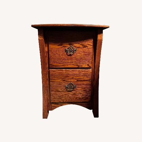 Used Custom Furniture Dark Brown (2) File Cabinets for sale on AptDeco