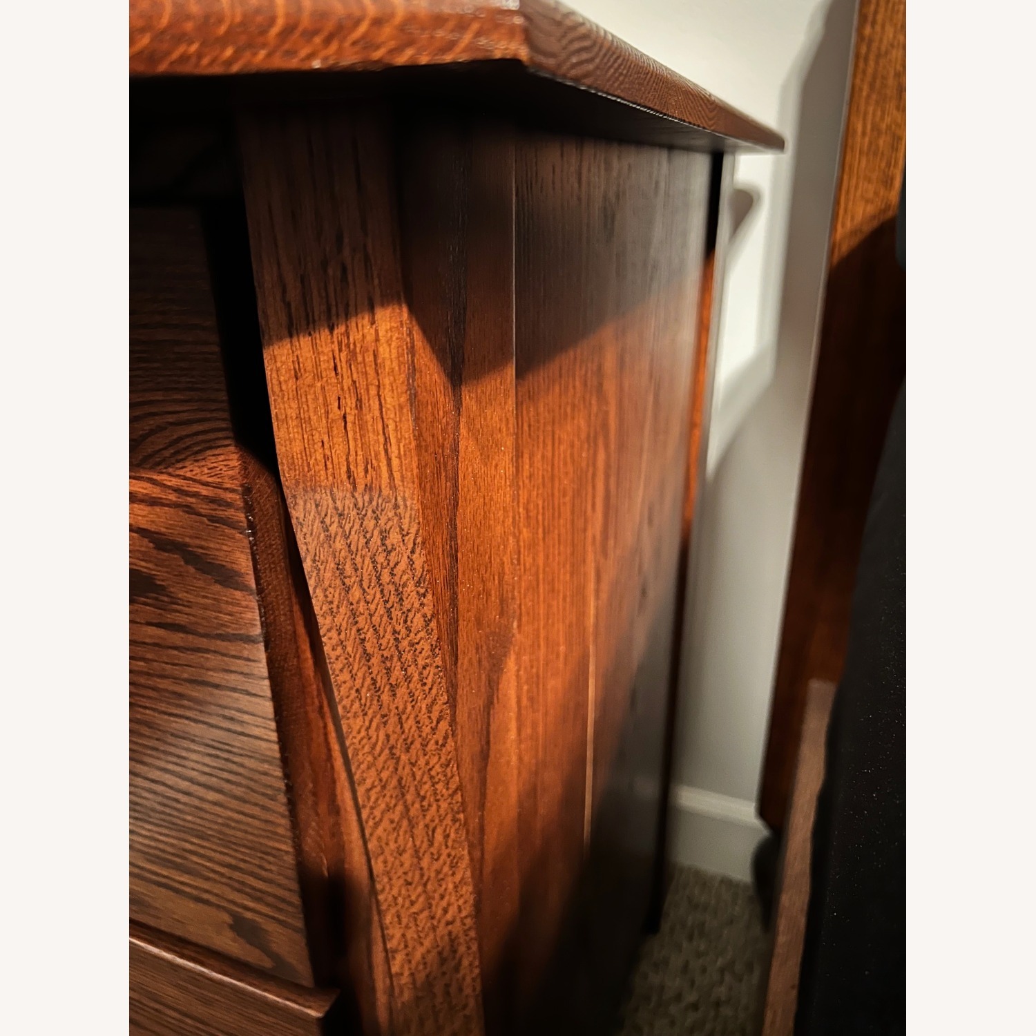 Custom Furniture Dark Brown (2) File Cabinets - image-3