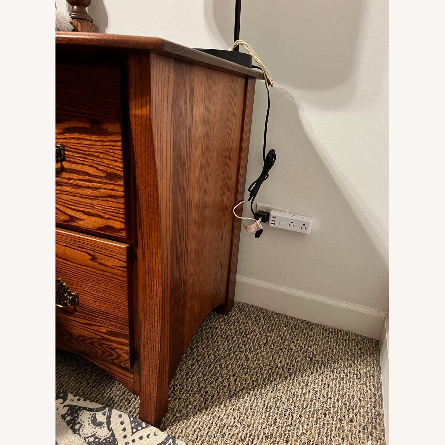 Custom Furniture Dark Brown (2) File Cabinets - image-2