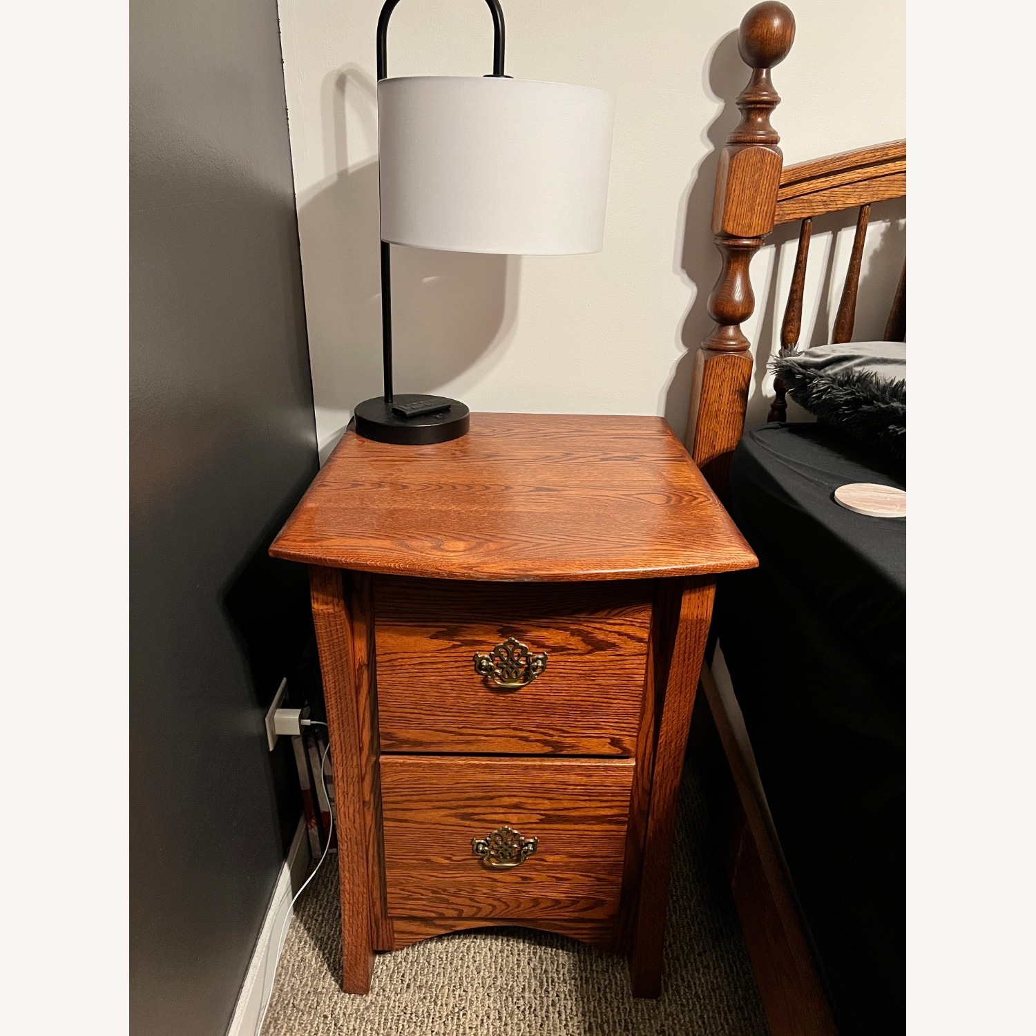 Custom Furniture Dark Brown (2) File Cabinets - image-5