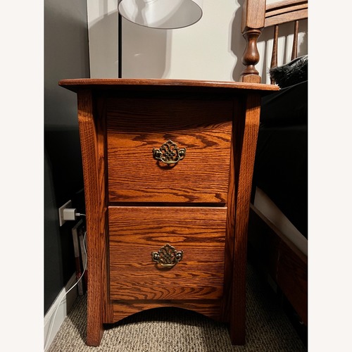 Used Custom Furniture Dark Brown (2) File Cabinets for sale on AptDeco