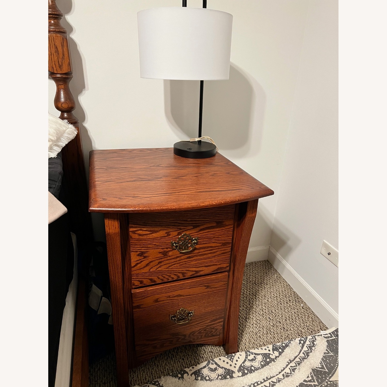 Custom Furniture Dark Brown (2) File Cabinets - image-4