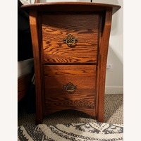 Custom Furniture Dark Brown (2) File Cabinets