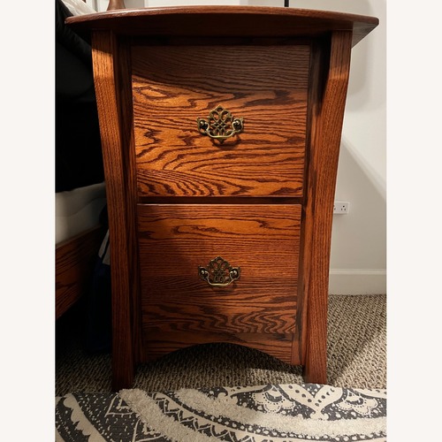 Used Custom Furniture Dark Brown (2) File Cabinets for sale on AptDeco