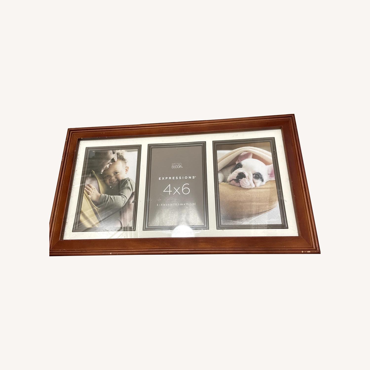 Light Brown Wood Picture Frame - image-0
