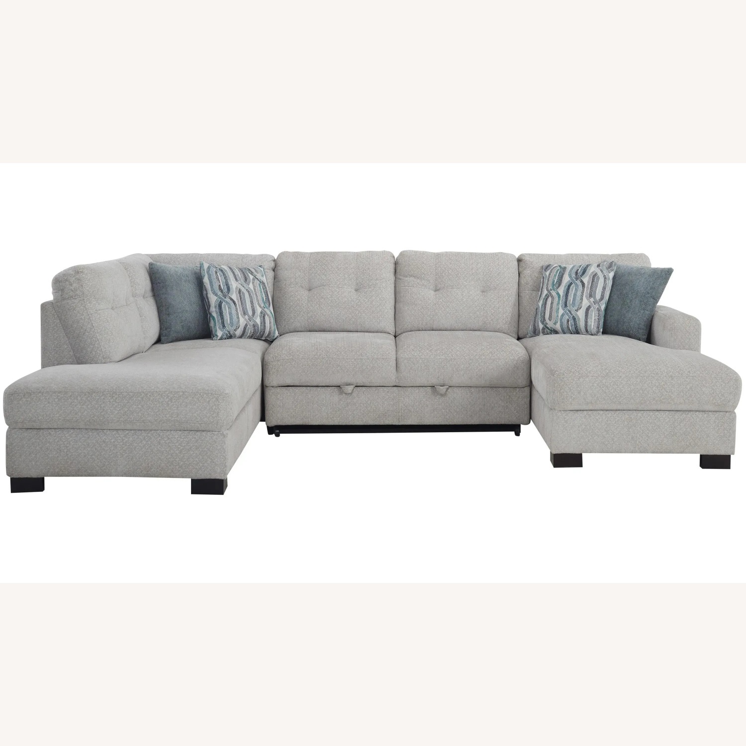 Raymour & Flanigan Light Gray Sleeper Sofa - image-0