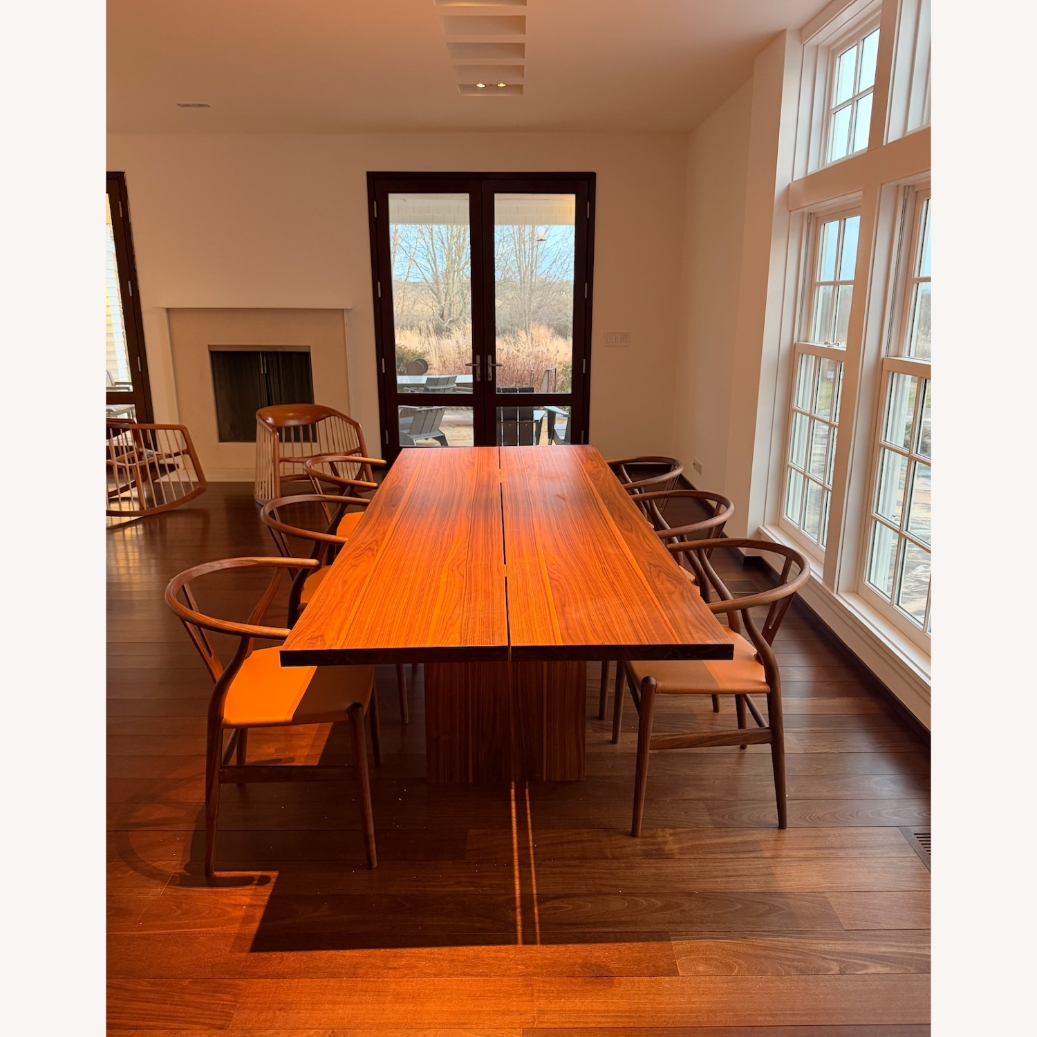 Design Within Reach Dark Brown Wood Dining Table - image-5