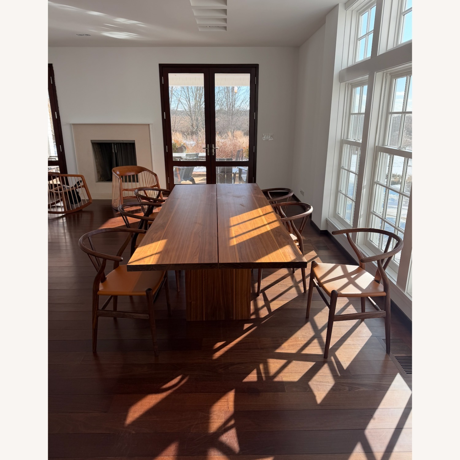 Design Within Reach Dark Brown Wood Dining Table - image-6