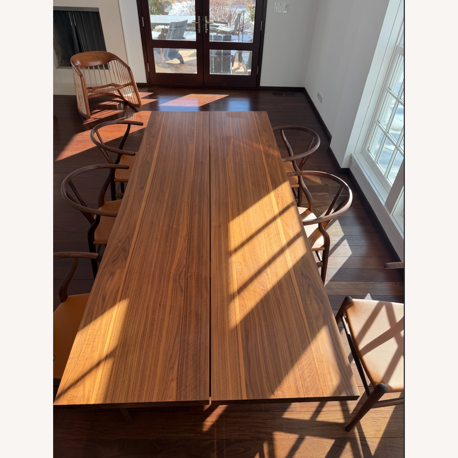 Design Within Reach Dark Brown Wood Dining Table - image-3