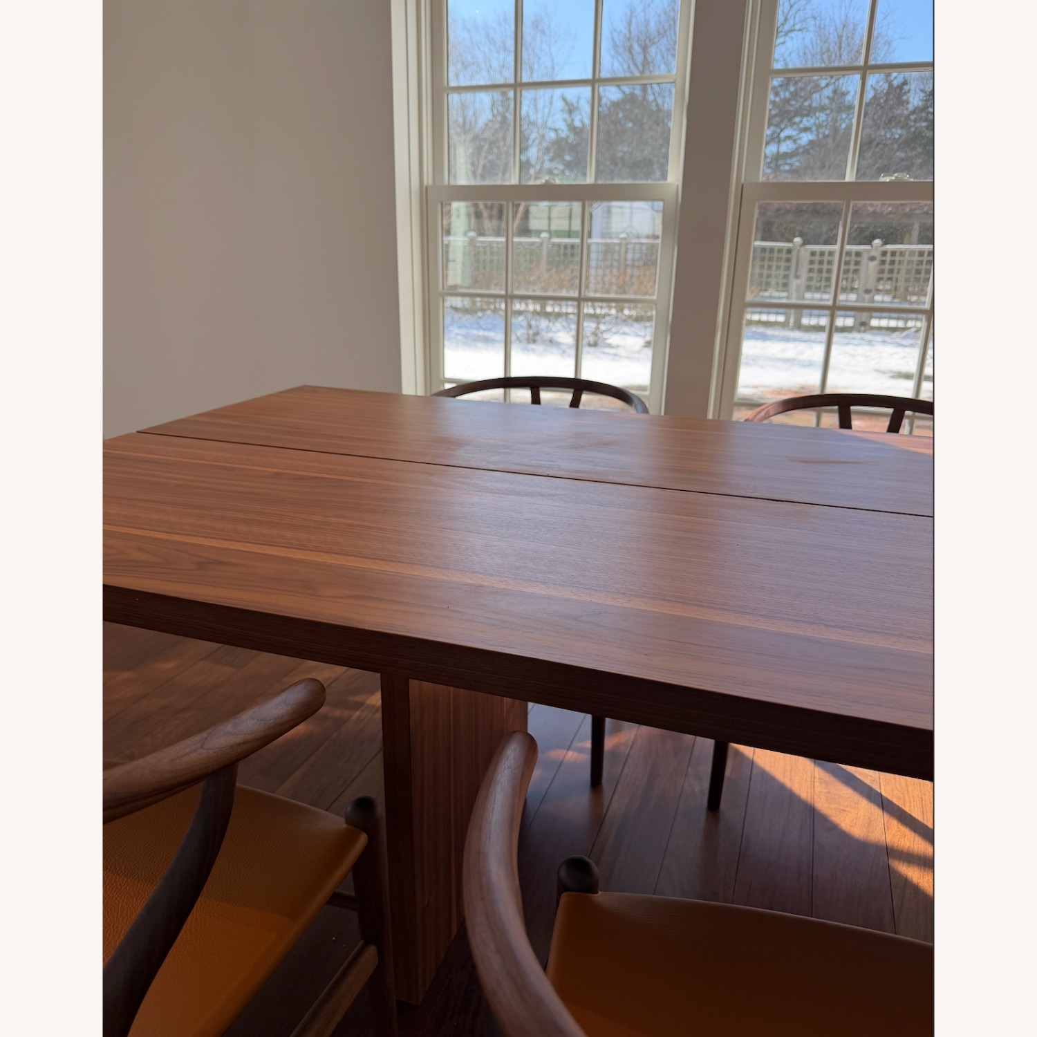 Design Within Reach Dark Brown Wood Dining Table - image-2