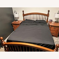 Custom Furniture Dark Brown Queen Bed