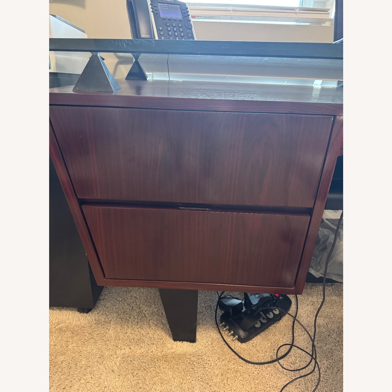 Vintage/Antique Finds Dark Brown Desk - image-1