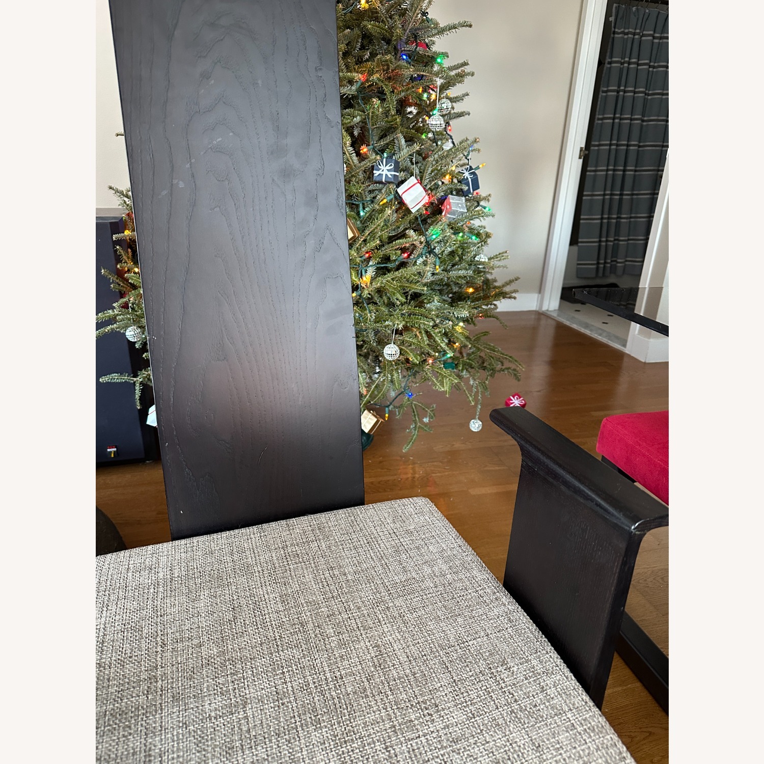 Dane Decor Dark Walnut/Fabric Dining Chairs - image-2