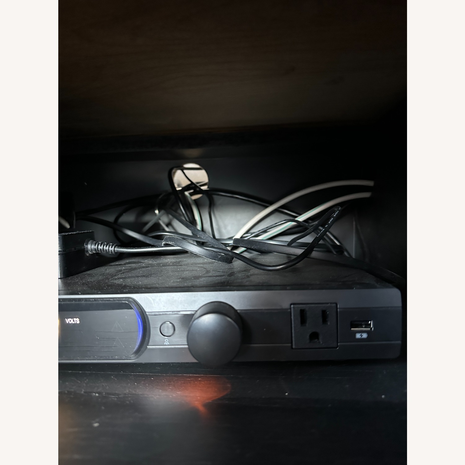 Custom Black Wood Entertainment Center - image-2