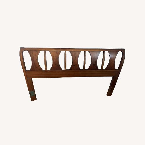 Used Kent Coffey Queen Bed Frame and Headboard for sale on AptDeco