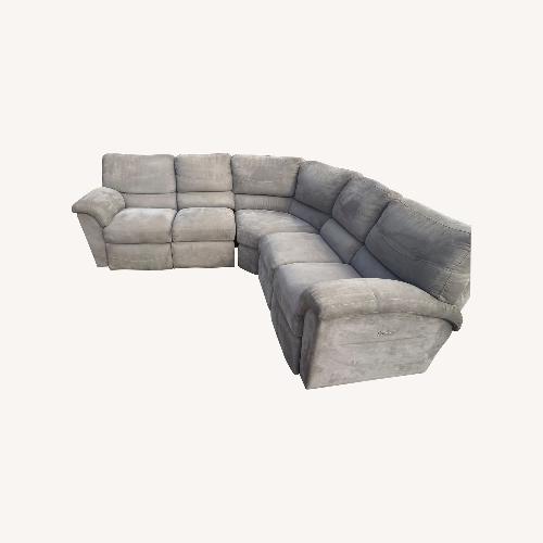 Used La-Z-Boy Light Gray Fabric 3+ Piece Sectional for sale on AptDeco